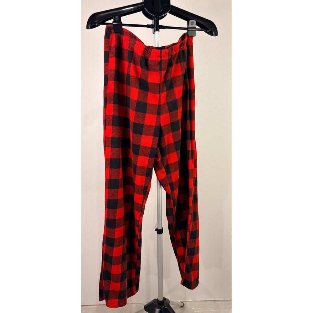 Wondershop Target Womens Red Black Buffalo Plaid Fleece Pajama Pants Large L